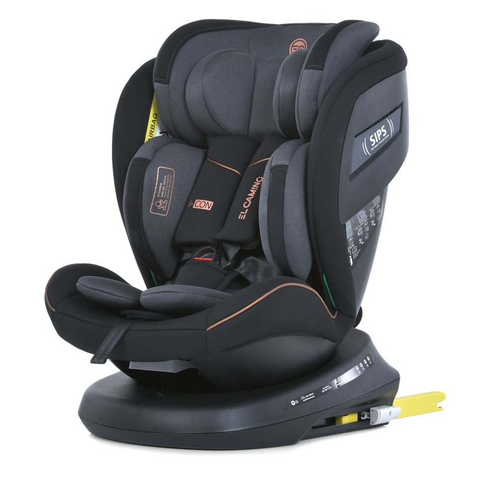 Автокрісло I-CON El Camino ME 1117 Melange Midnight, група 0+/1-2-3, isofix, поворот 360