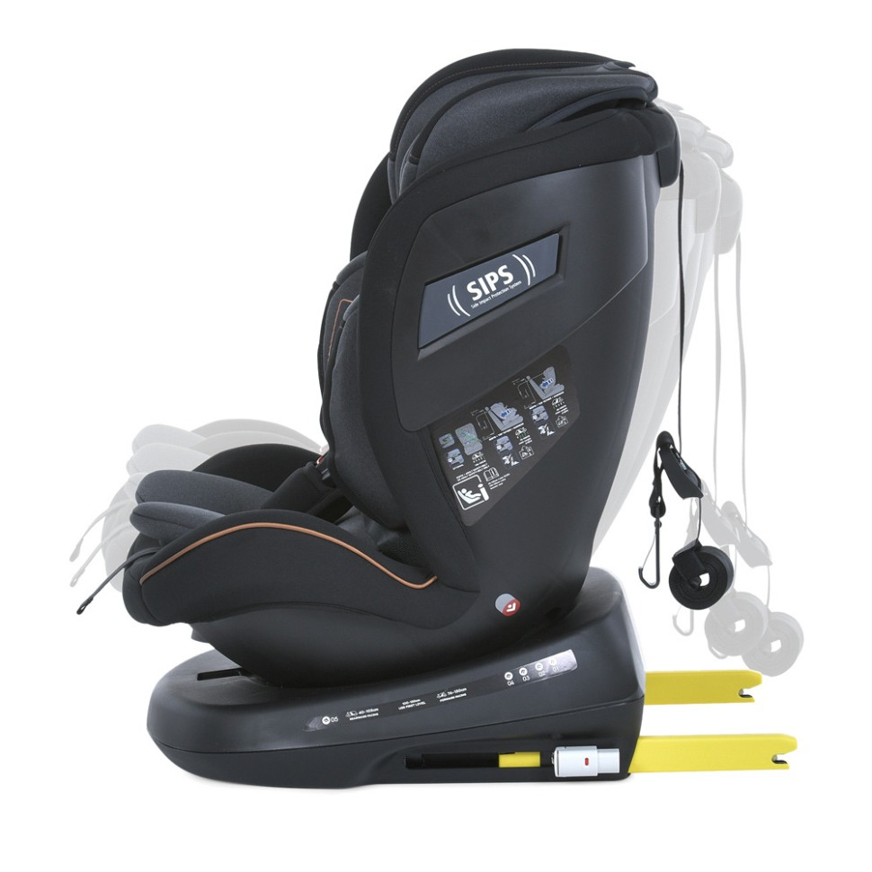 Автокрісло I-CON El Camino ME 1117 Melange Midnight, група 0+/1-2-3, isofix, поворот 360