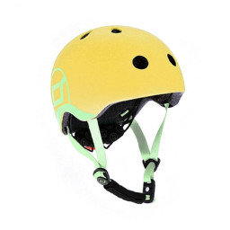 Шлем защитный детский Scoot and Ride SR-181206-LEMON, лимон, с фонариком, 45-51 см Шлем защитный детский Scoot and Ride SR-181206-LEMON, лимон, с фонариком, 45-51 см