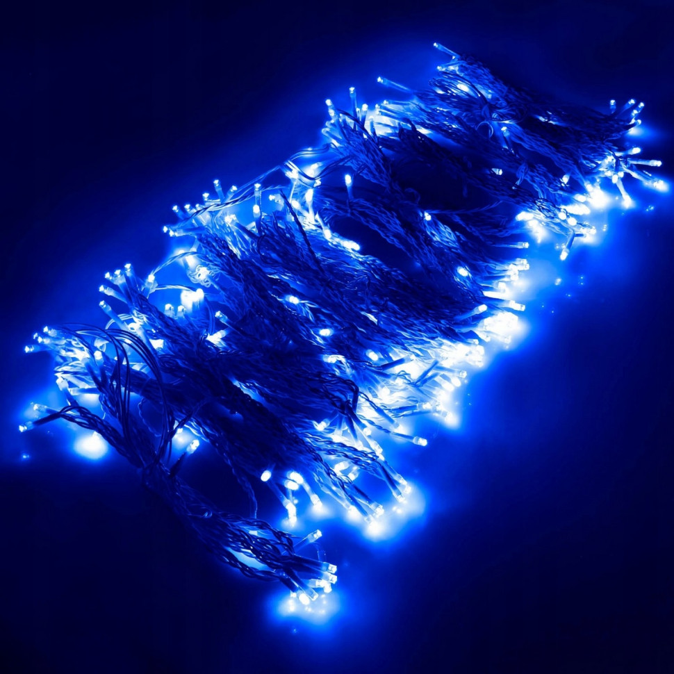 Гирлянда бахрома уличная Springos CL4002, 3 x 3 м 306 LED-Pilot, Blue