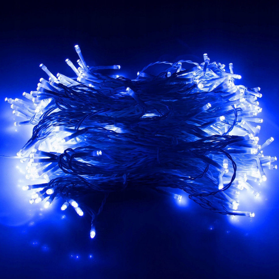 Гирлянда бахрома уличная Springos CL4002, 3 x 3 м 306 LED-Pilot, Blue