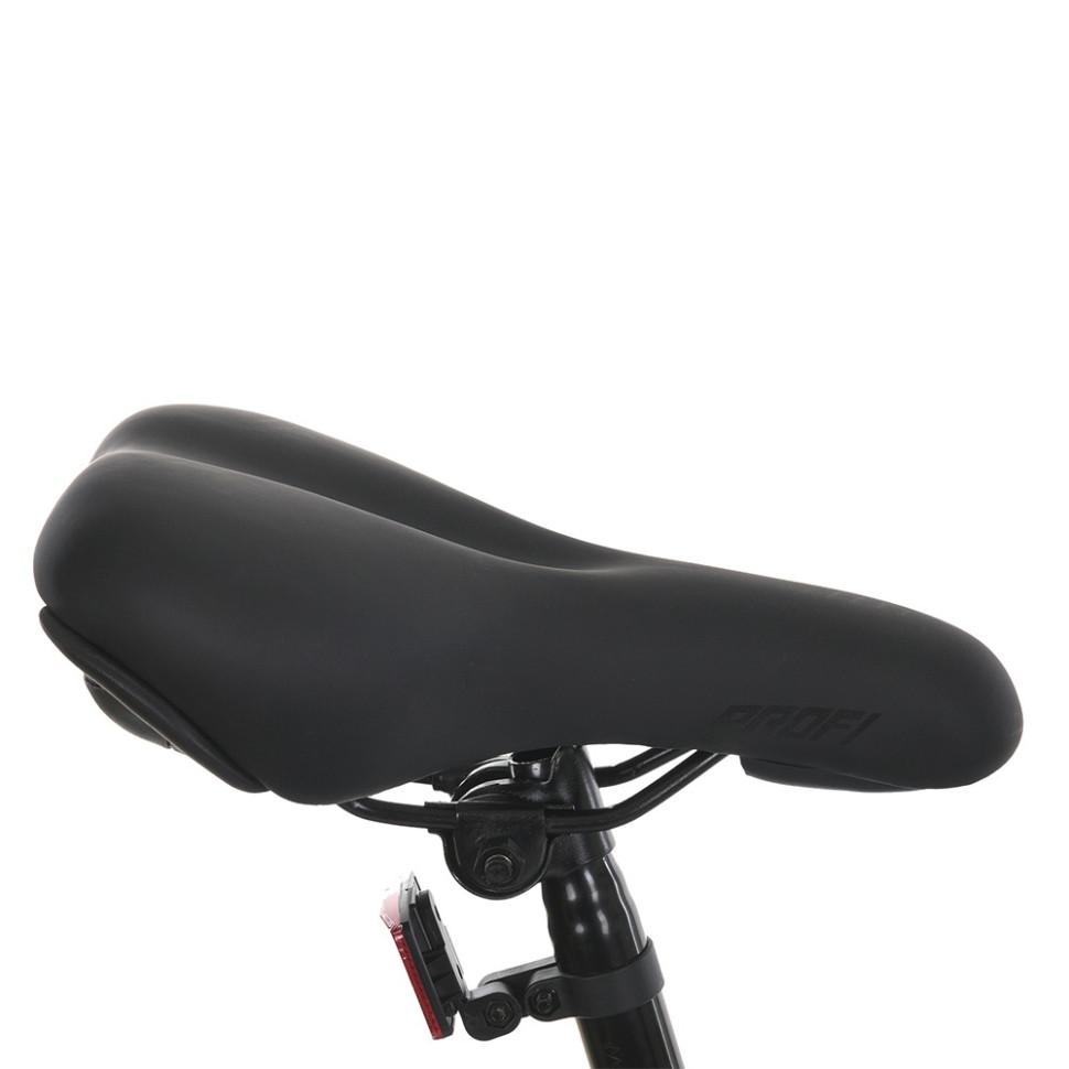 Велосипед PROF1 MTB2602-2, 26 дюймов, алюминиевая рама 13 Shimano 21SP черно-красный