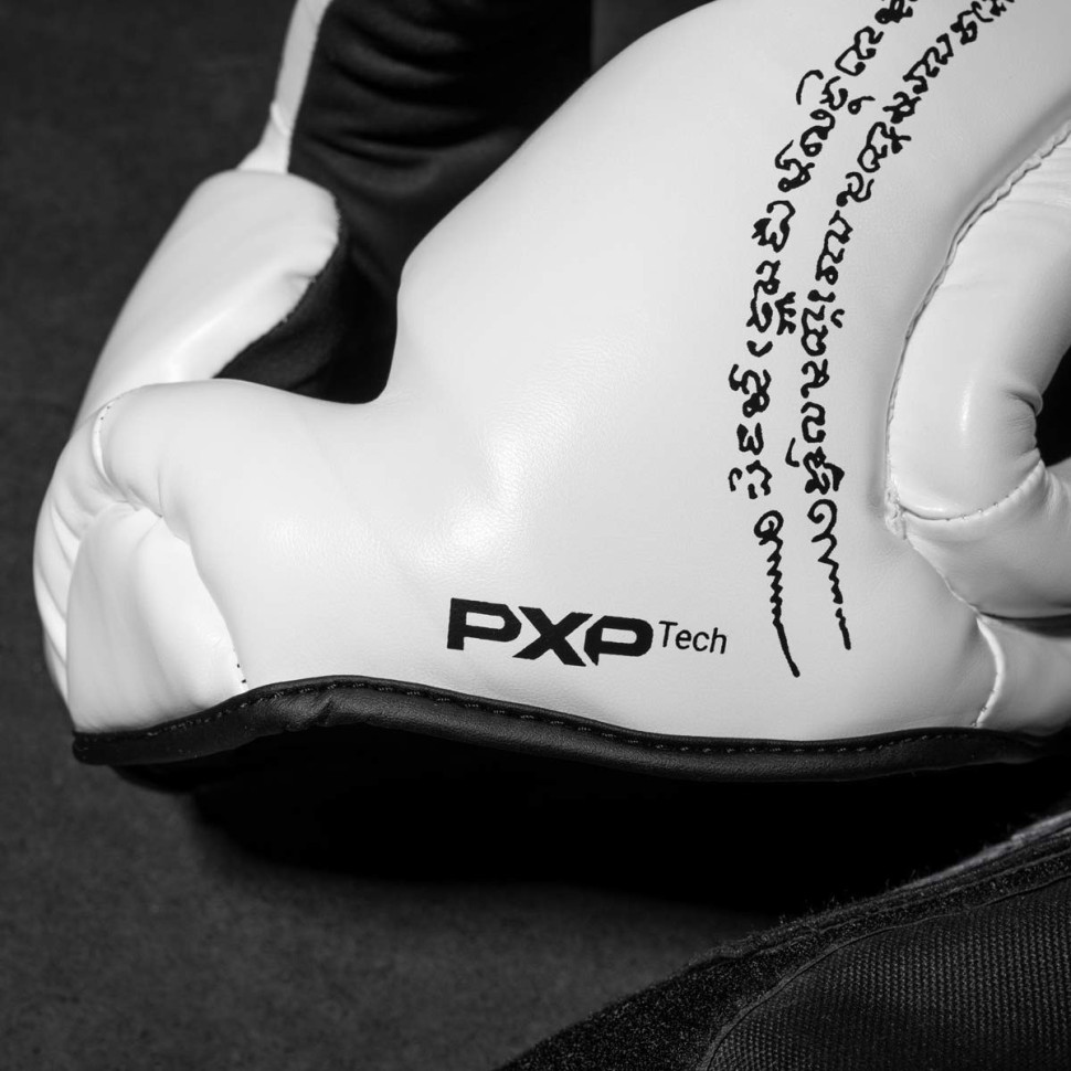 Боксерский шлем Muay Thai Full Face Phantom PHHG2680 White (капа в подарок)