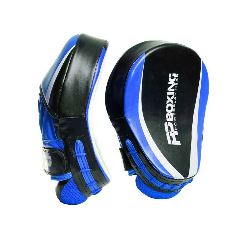 Лапы боксерские PowerPlay PP_3050_Blue, Черно-Синие, пара