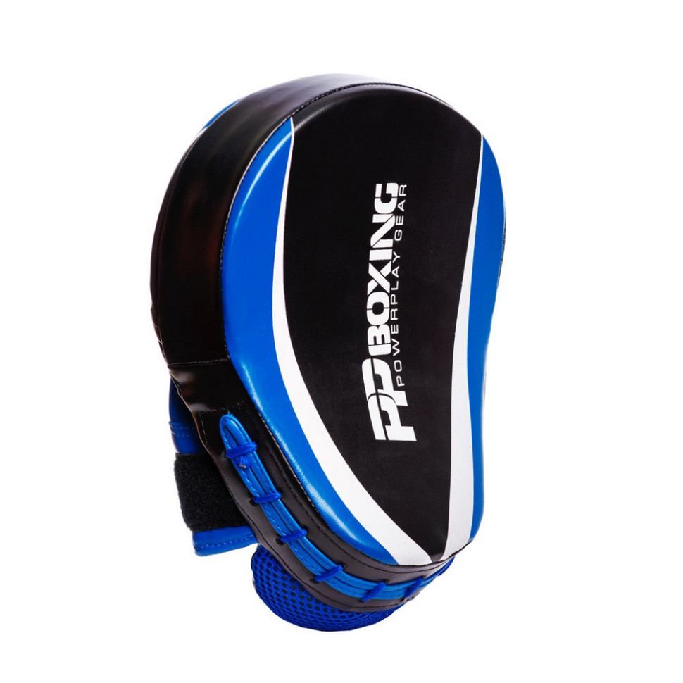 Лапы боксерские PowerPlay PP_3050_Blue, Черно-Синие, пара