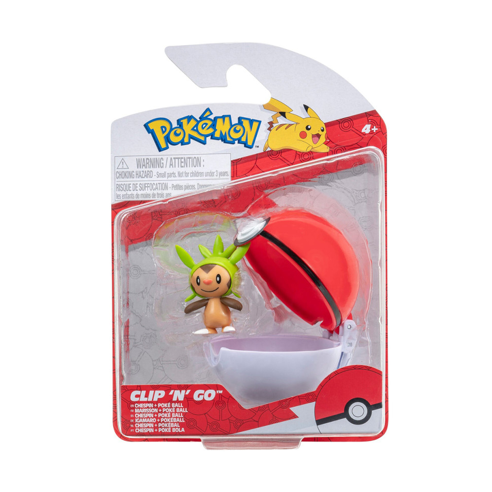 Игровой набор Чеспин в покеболе Pokemon W14 PKW3134 игровая фигурка, покебол
