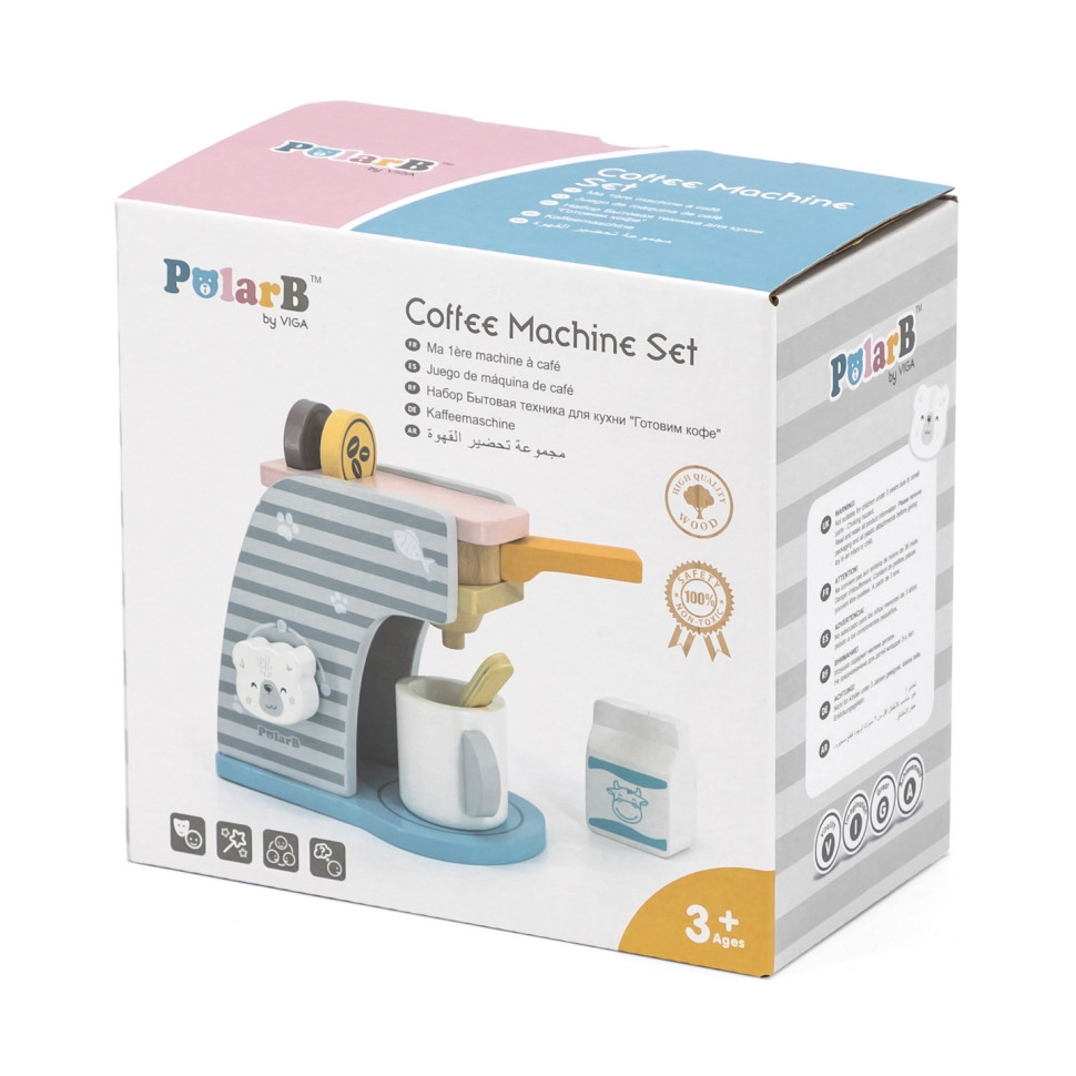 Игрушечная кофемашина Viga Toys PolarB 44018 деревянная