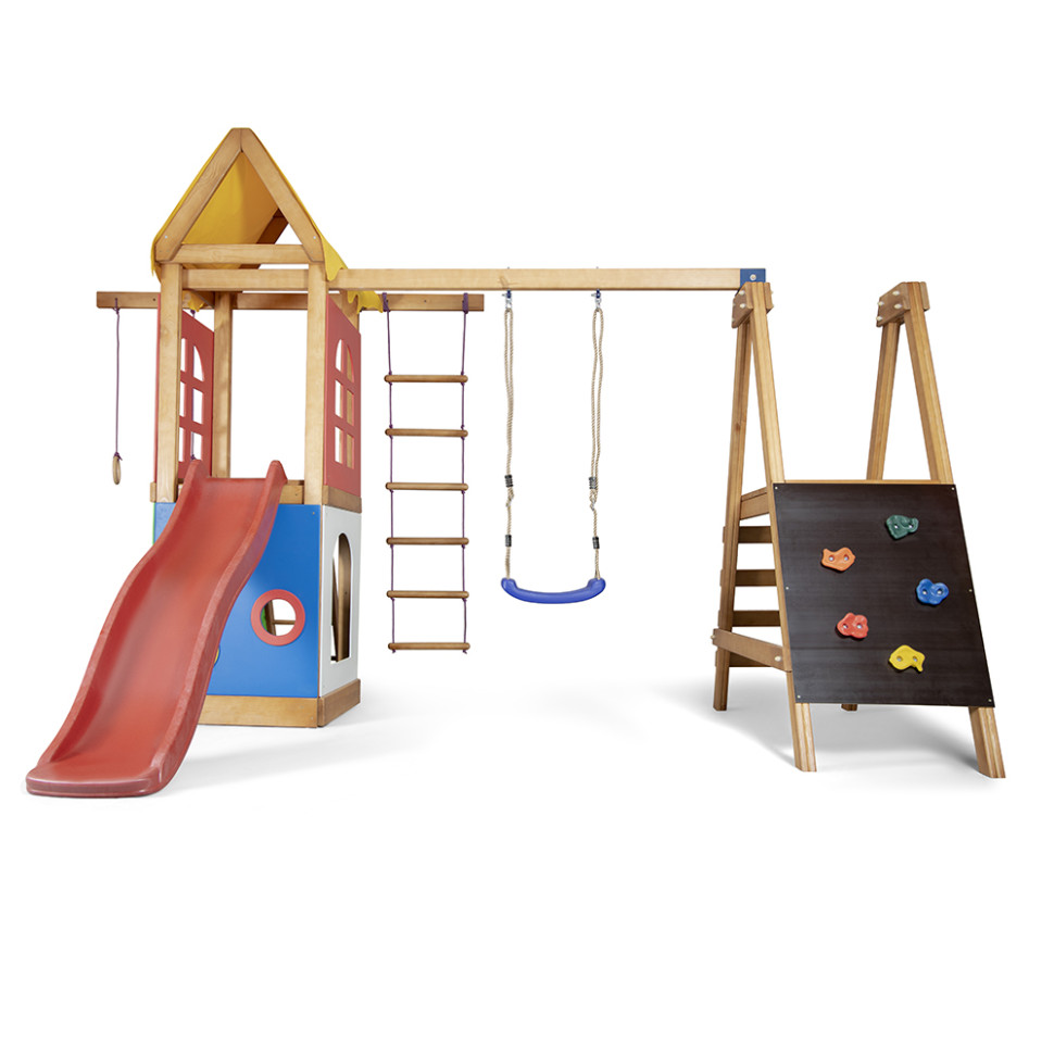 Дитячий ігровий комплекс SportBaby Babyland-24 гойдалка та гірка