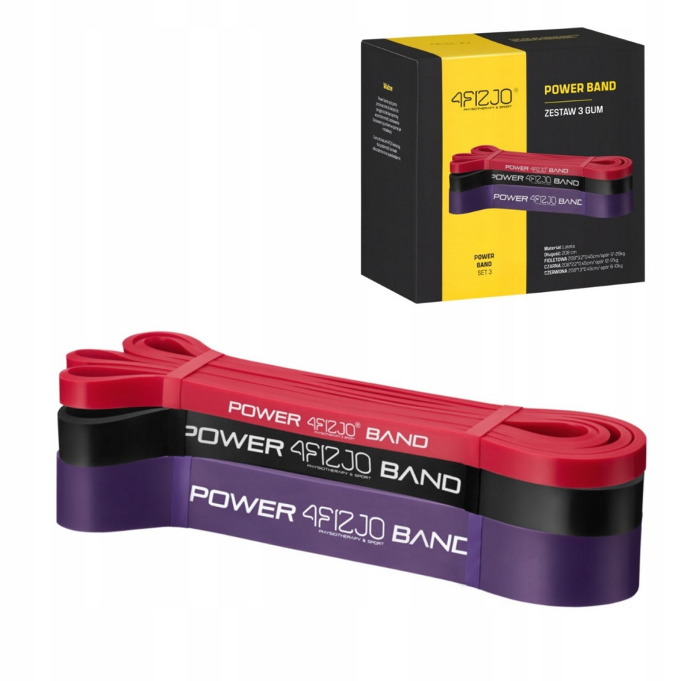 Эспандер-петля Power Band 4FIZJO 4FJ0002, 6-26 кг