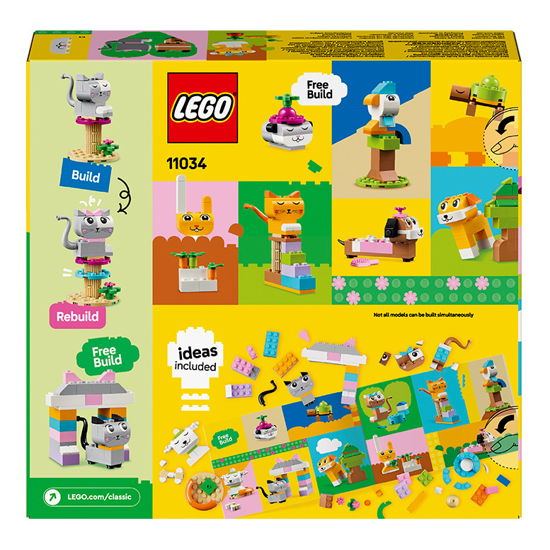 Конструктор LEGO Classic Творчі улюбленці 11034, 450 деталей 