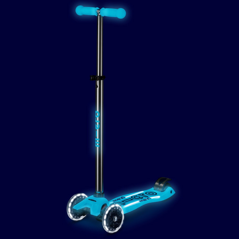 Дитячий трехколісний самокат Maxi Deluxe Glow LED Plus Micro MMD377 колеса з підсвіткою
