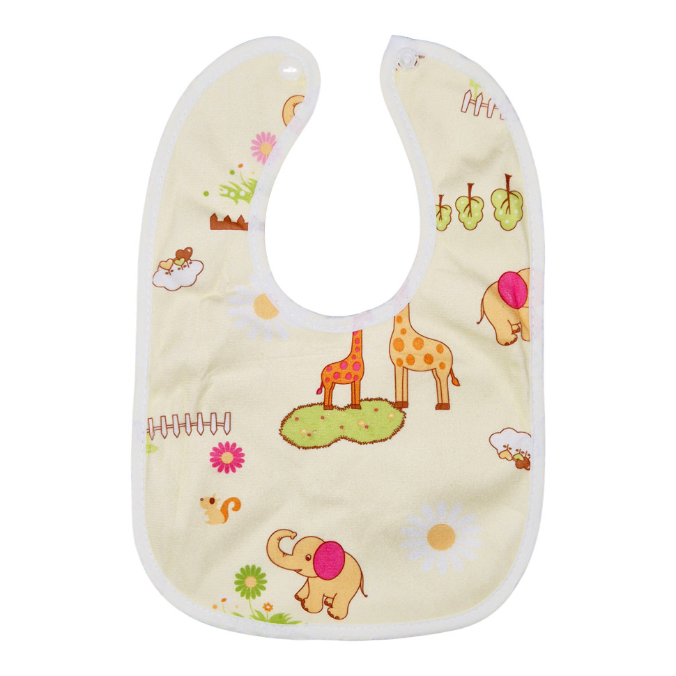 Детский тканевый слюнявчик Mega Zayka MGZ-0600-26 на кнопке