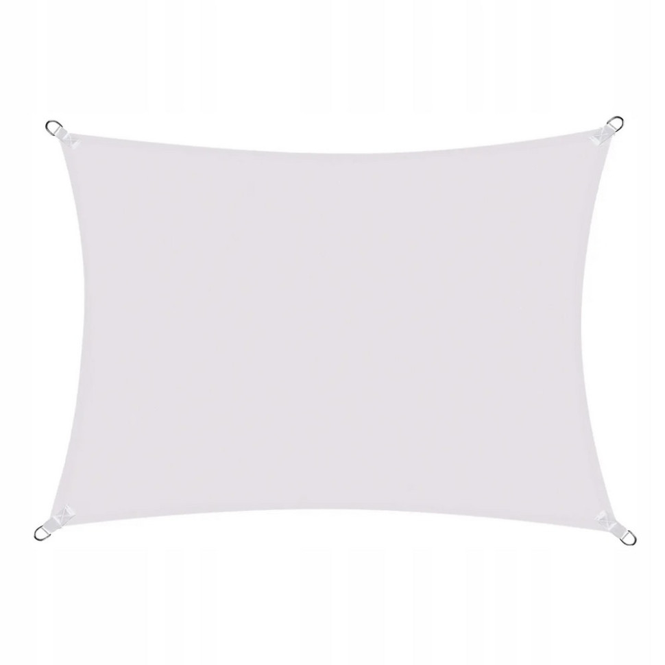 Тент-парус теневой для дома, сада и туризма Springos SN1037, 4 x 2 м, Light Grey