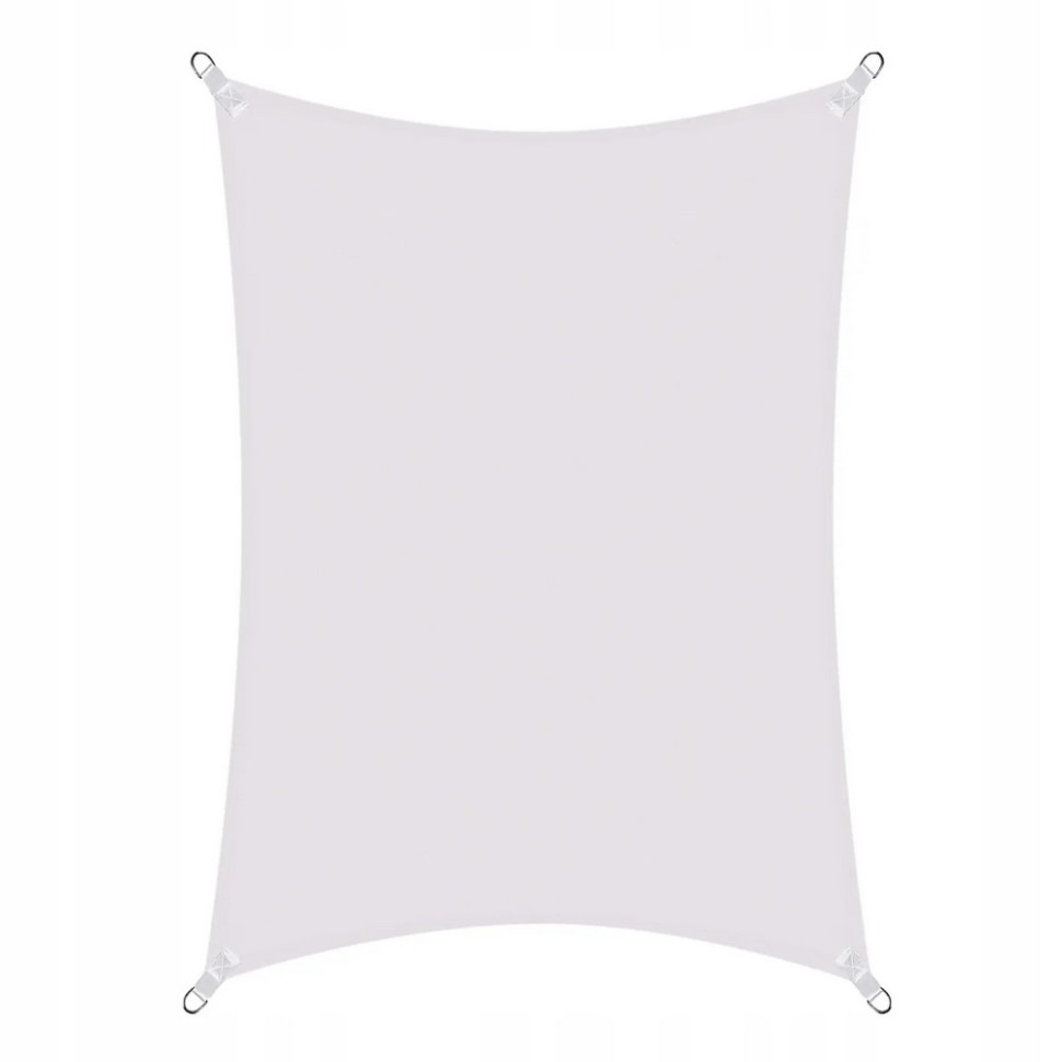 Тент-парус теневой для дома, сада и туризма Springos SN1037, 4 x 2 м, Light Grey