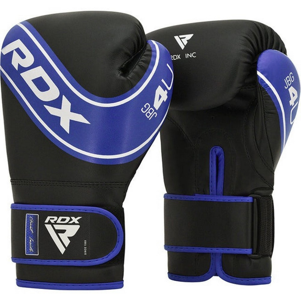 Боксерські рукавиці 4B Robo Kids RDX Inc Limited JBG-4U-6oz, Blue/Black 6 унцій (капа в комплекті)