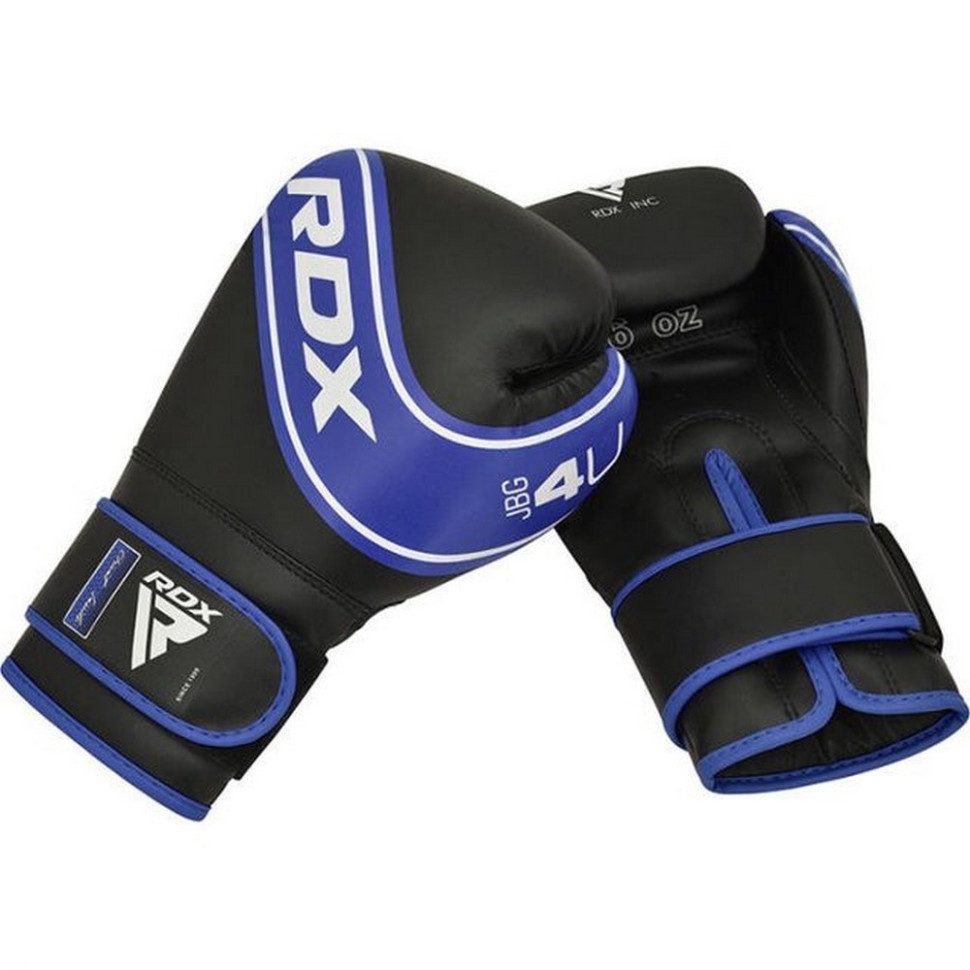 Боксерські рукавиці 4B Robo Kids RDX Inc Limited JBG-4U-6oz, Blue/Black 6 унцій (капа в комплекті)