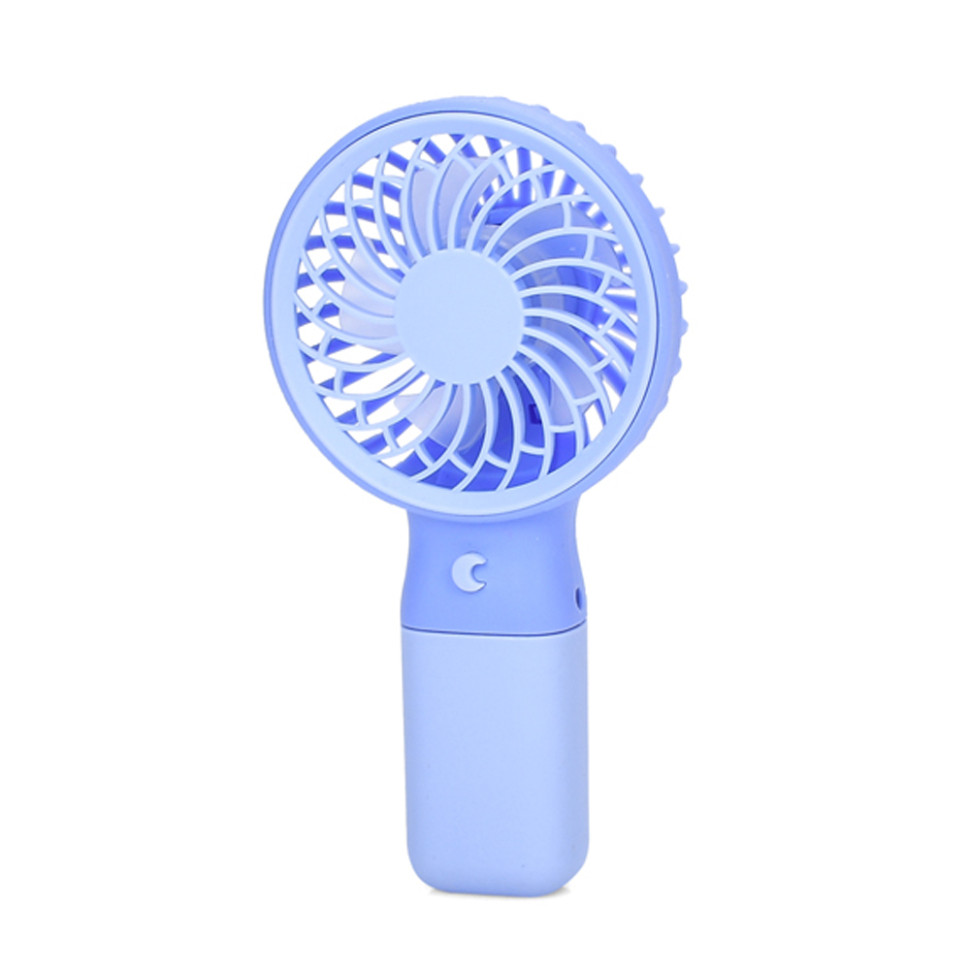 Портативний ручний вентилятор Bambi MK 5609(Violet) з підставкою, 15,5 см, USB