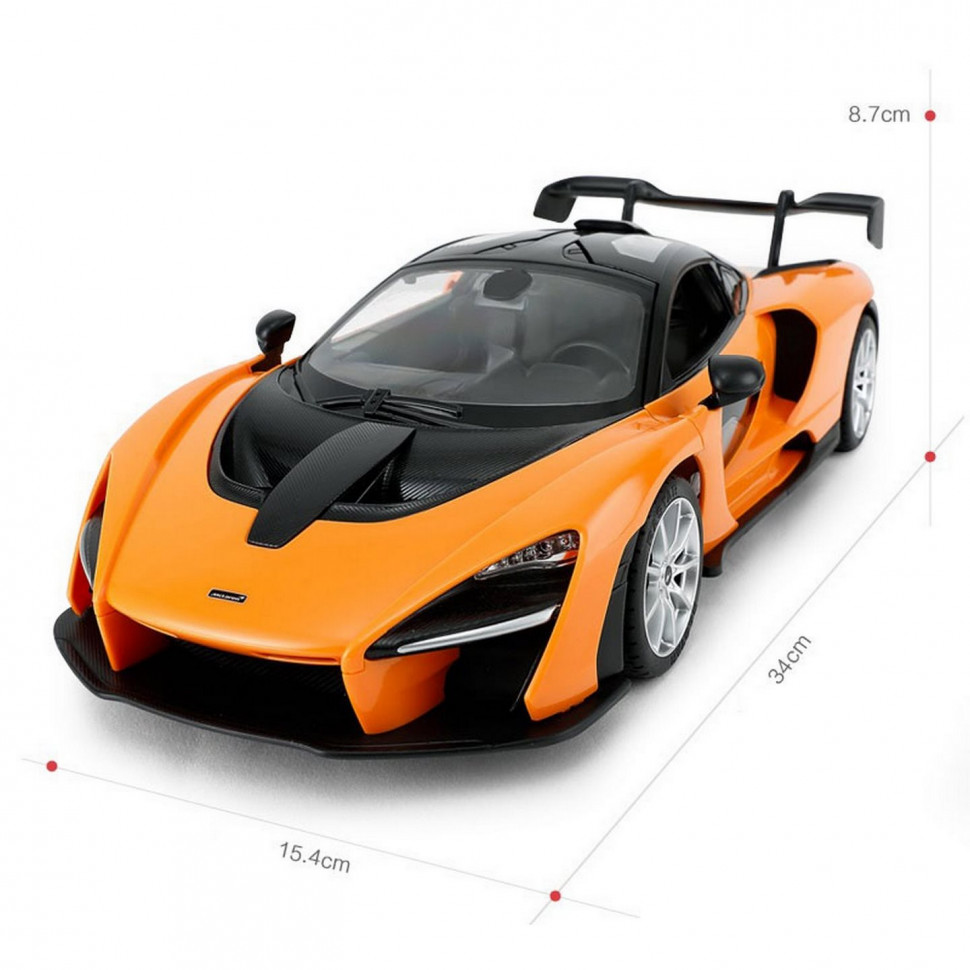Машинка на пульте управления McLaren Senna Rastar 96660(Orange) оранжевый, 1:14