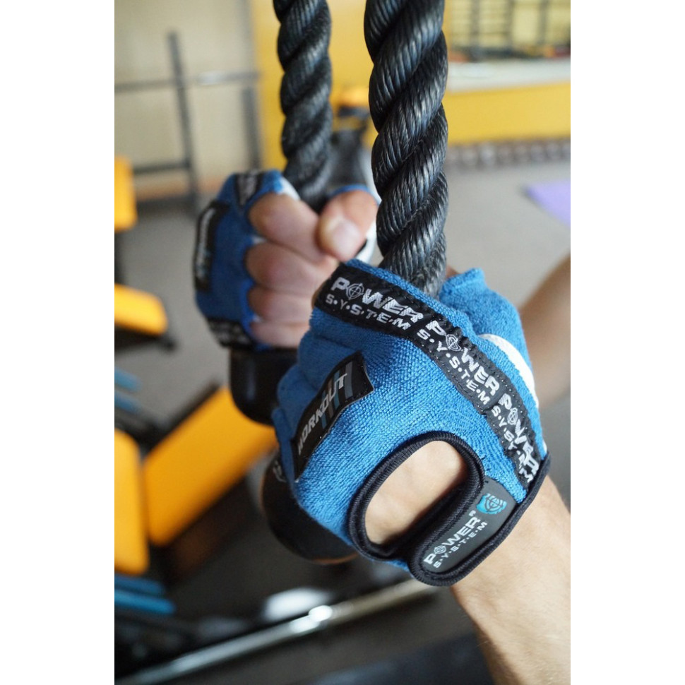Перчатки для фитнеса Workout Power System PS-2200_S_Blue, S 21 см