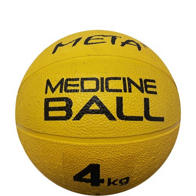 Медбол Colour Medicine Ball 4 kg Meta 3000400100 жовтий 23 см