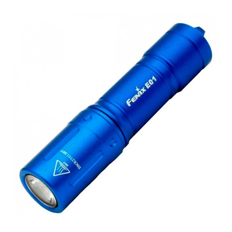Фонарь ручной Fenix E01V20blue 3 режима, голубой