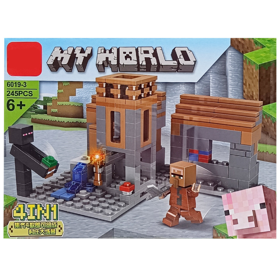 Дитячий конструктор Minecraft Bambi LD6019-3, 245 деталей