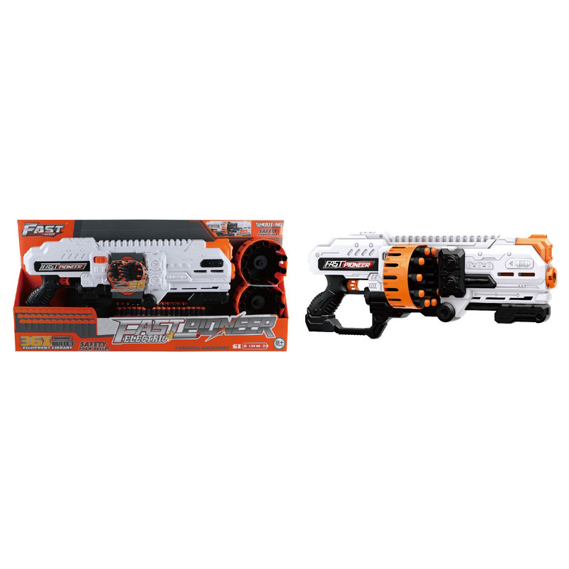 Іграшковий кулемет автоматичний Blaster BIG517 подвійний барабан на батарейках