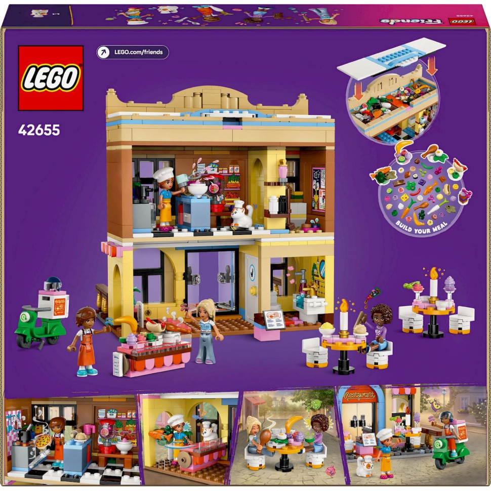 Конструктор LEGO Friends Ресторан и кулинарная школа 42655, 896 деталей