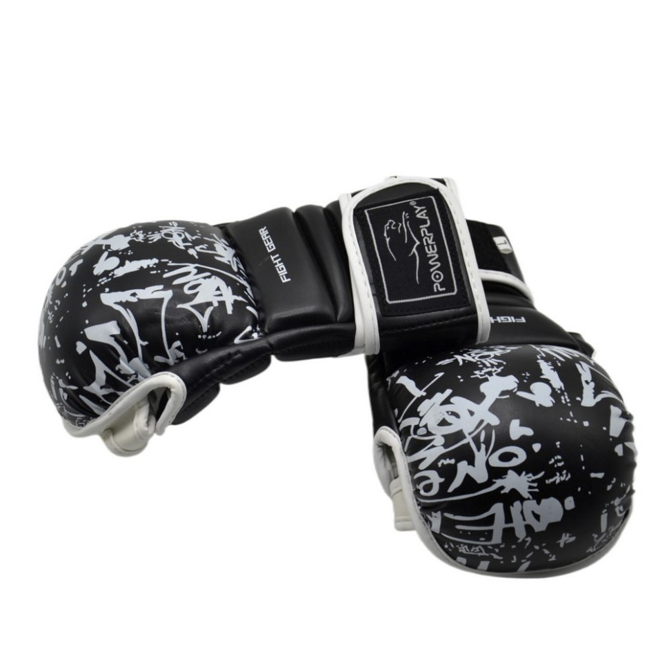 Рукавички для єдиноборств 3092 PowerPlay PP_3092krt_S_bl/white, розмір S