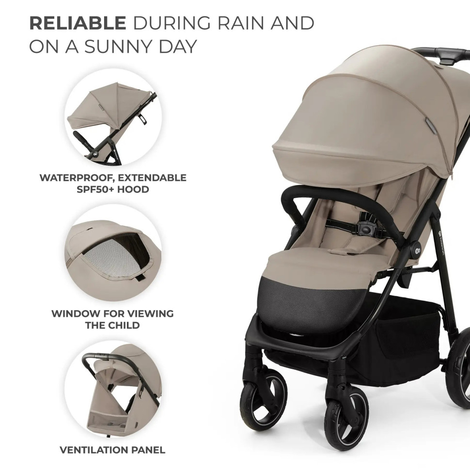 Прогулочная детская коляска Trig 3 Stone Beige Kinderkraft KSTRIG03BEG0000