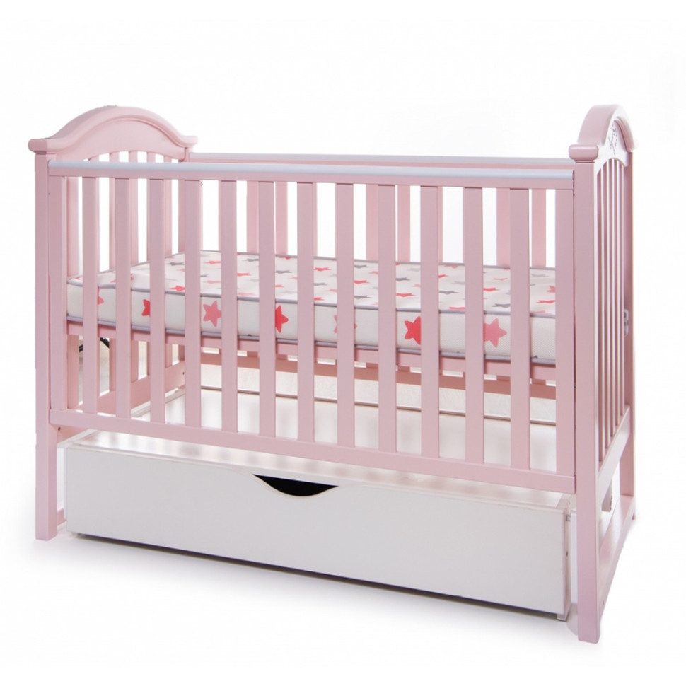 Ліжко дитяче iLove Twins L100-L-08, рожеве