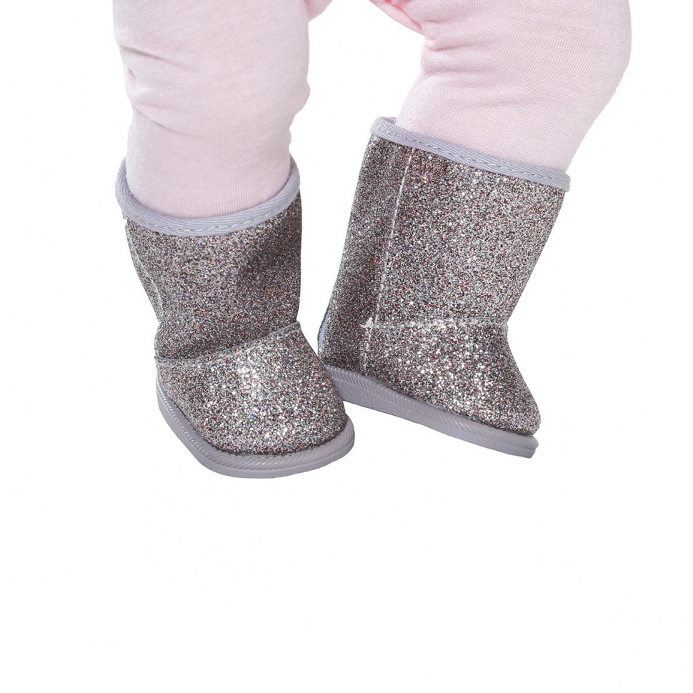 Обувь для куклы BABY BORN - СЕРЕБРИСТЫЕ САПОЖКИ 824573-1