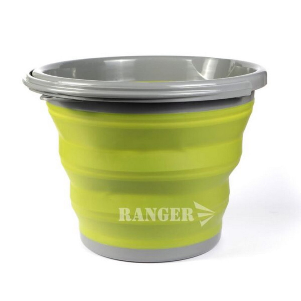 Ведро силиконовое складное Ranger 10 л салатовый RA 8852