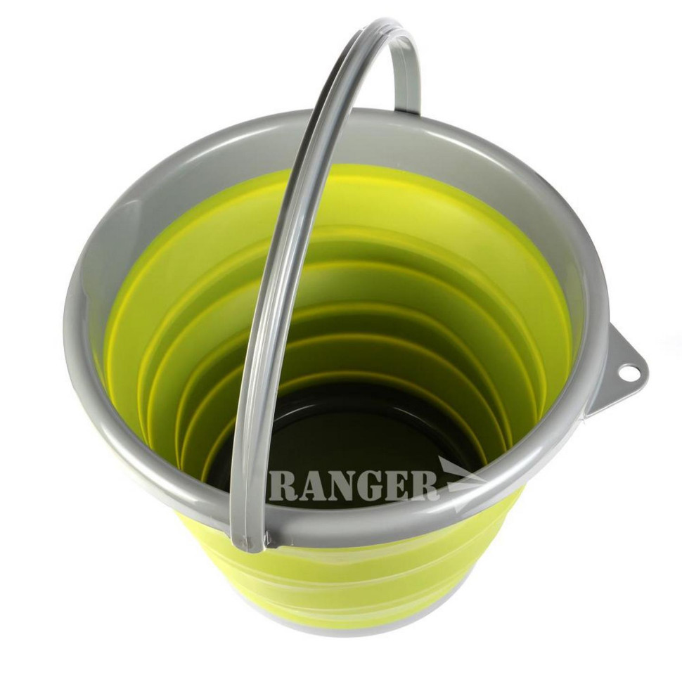 Ведро силиконовое складное Ranger 10 л салатовый RA 8852