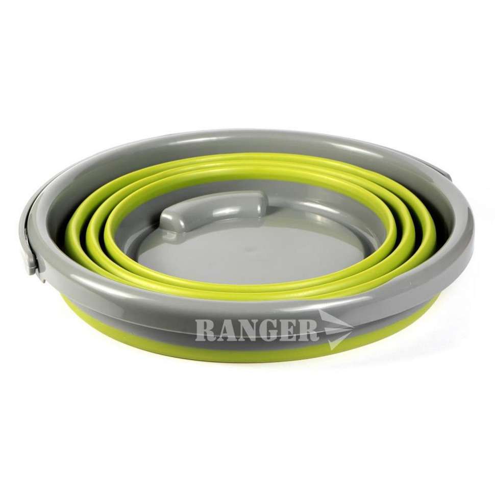 Ведро силиконовое складное Ranger 10 л салатовый RA 8852