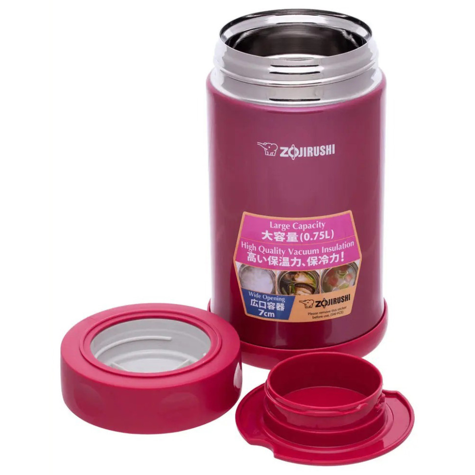 Харчовий термоконтейнер ZOJIRUSHI SW-FCE75PJ 0.75 л, малиновий