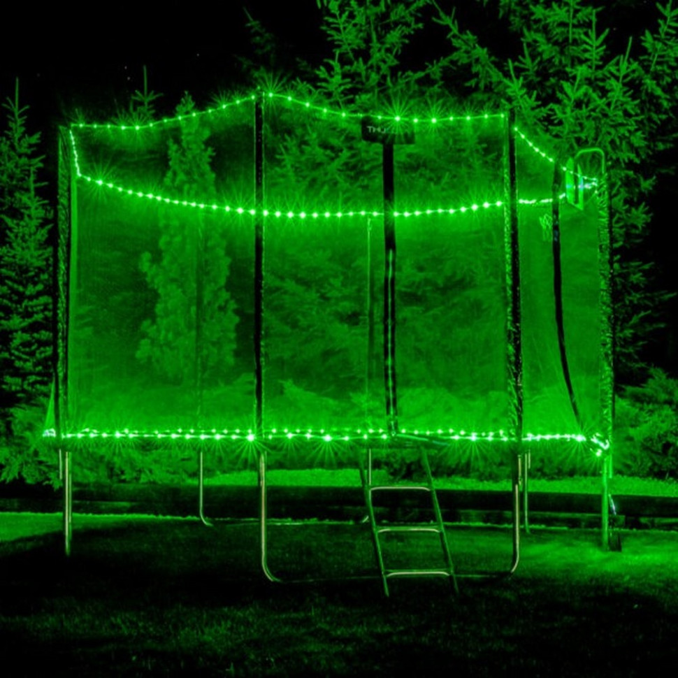 Батут із внутрішньою сіткою Outside PRO Thunder OUTSIDE-PRO-10FT-BLUE 305 см, чорно-блакитний