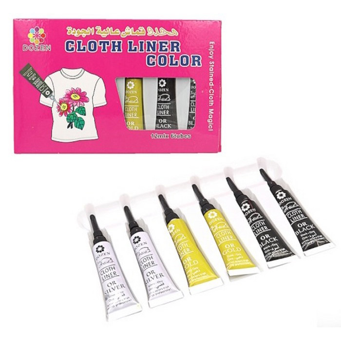 Набор карасок для одежды Dozen Bambi DSCN0673, 12 мл 6 шт