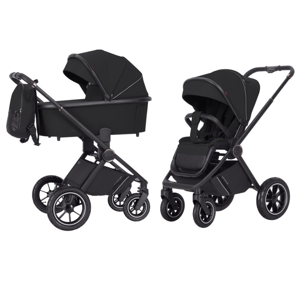 Коляска универсальная 2 в 1 Ultimo CARRELLO CRL-6516 Pitch Black 