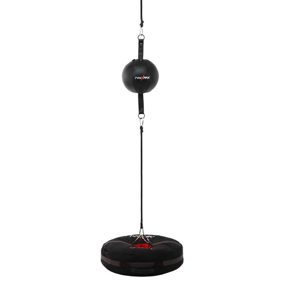 Груша боксерська пневматична на розтяжках з обважнювачем MaxxMMA 4163TT 22 см 
