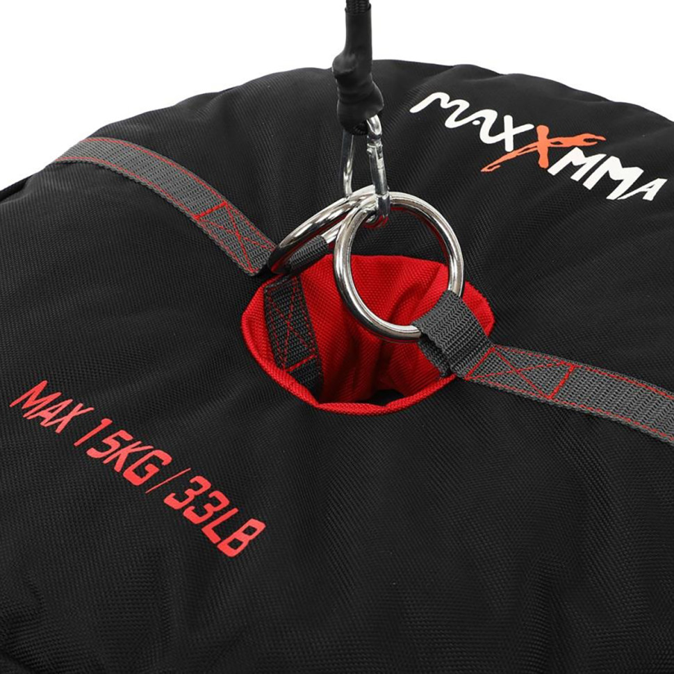 Груша боксерська пневматична на розтяжках з обважнювачем MaxxMMA 4163TT 22 см 