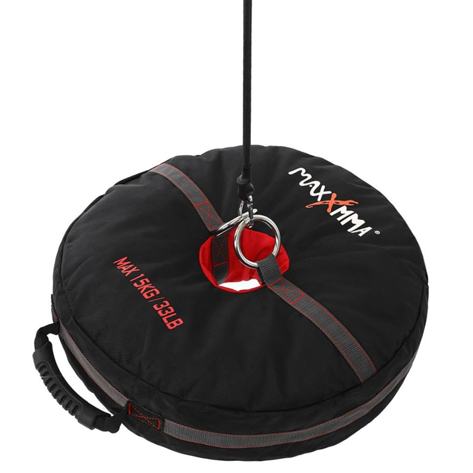 Груша боксерська пневматична на розтяжках з обважнювачем MaxxMMA 4163TT 22 см 