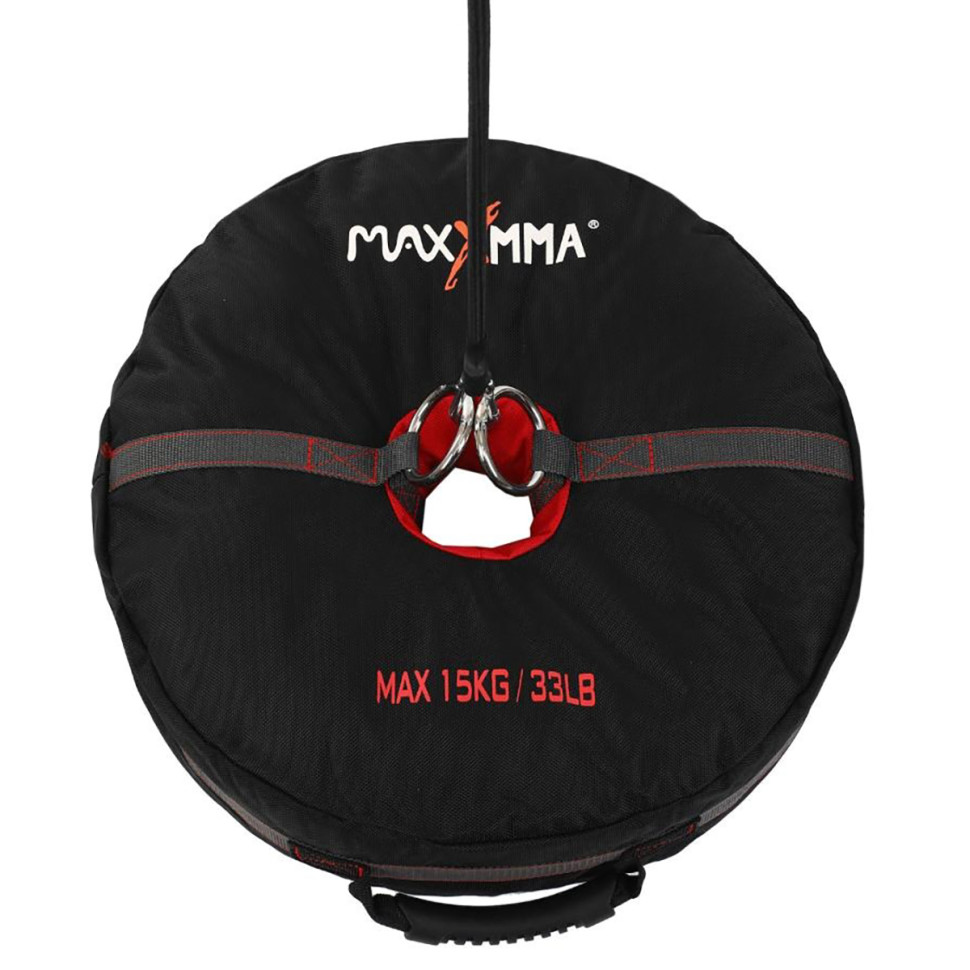 Груша боксерська пневматична на розтяжках з обважнювачем MaxxMMA 4163TT 22 см 