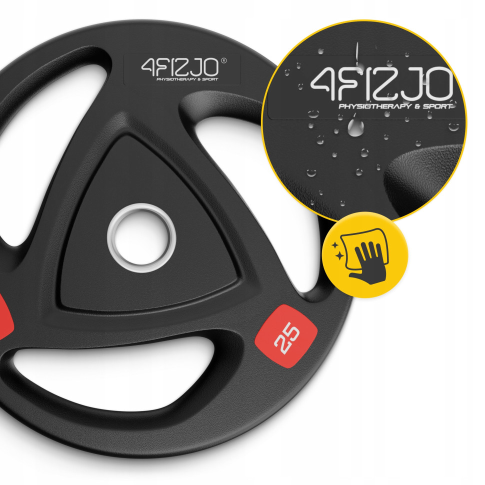 Диск олімпійський 4FIZJO P-5905973401302 прогумований 1 x 25 кг 51 мм
