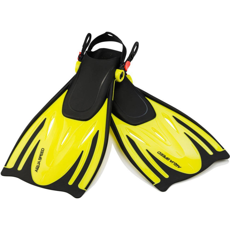 Ласти WOMBAT Aqua Speed​​ 529-18 чорний, жовтий, розмір 38-41