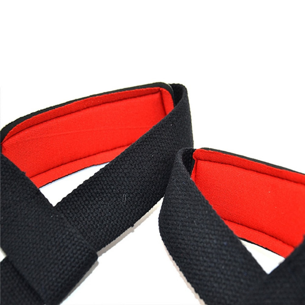 Лямки для тяги PWR Straps MadMax MFA-267-U, Black/Grey/Red