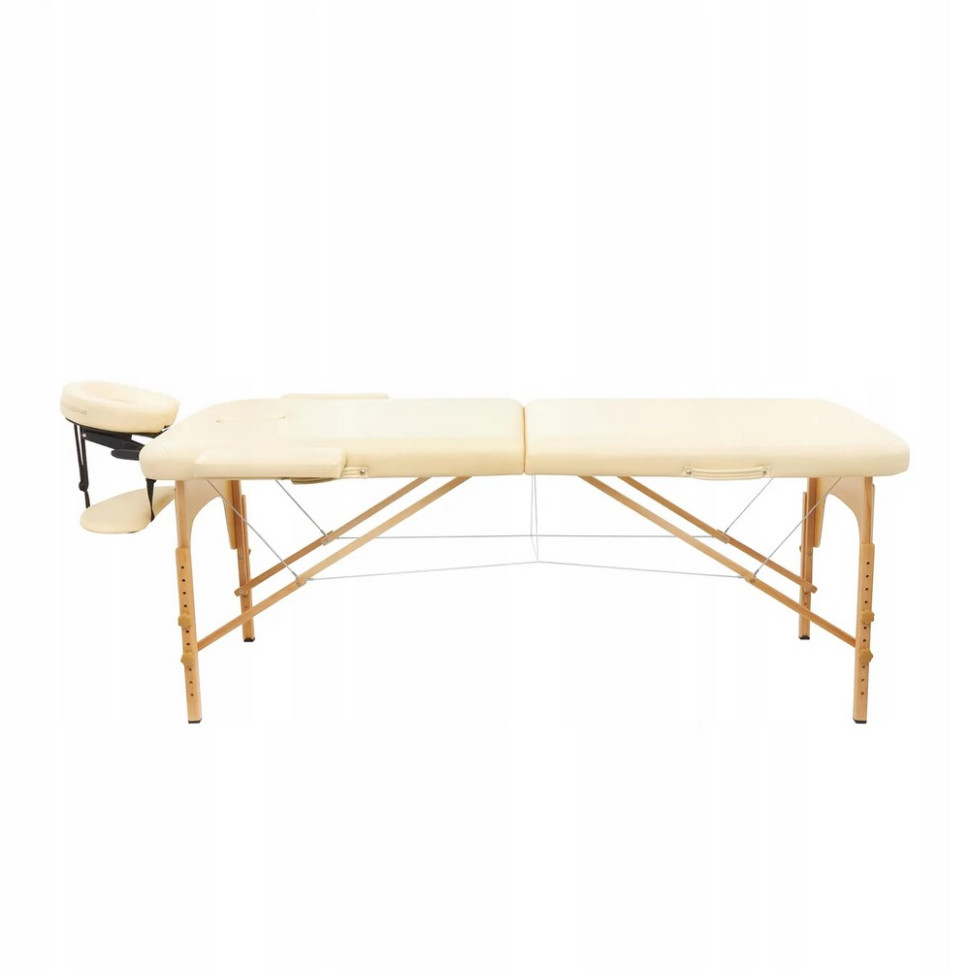 Масажний стіл складаний Massage Table Wood W60 4FIZJO TABLEW60BEIGE, Beige