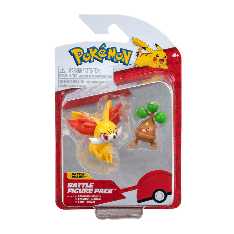 Набір ігрових фігурок Феннекін та Бонслай Pokemon W16 PKW3012 у блістері