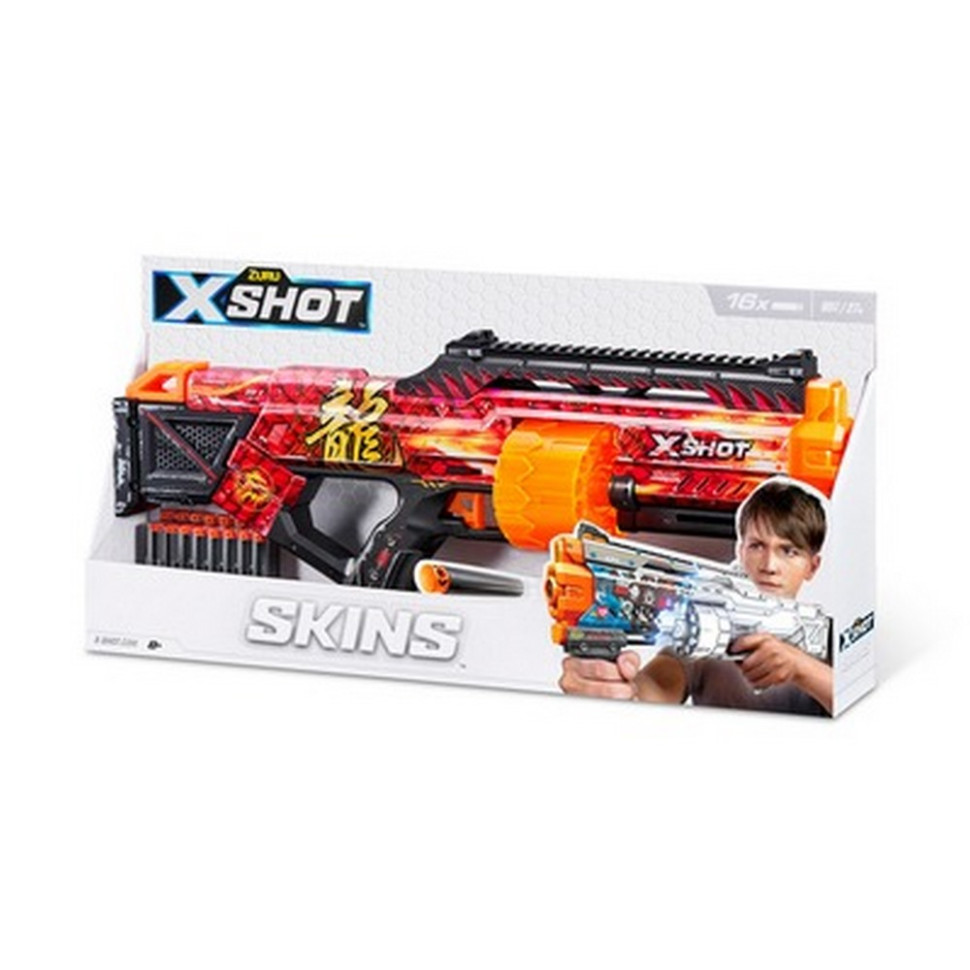 Скорострельный бластер X-SHOT 36518H Skins Last Stand Faze (16 патронов)
