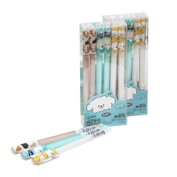 Ручка "пишет-стирает" Bambi 34232 синяя, упаковка 12 шт